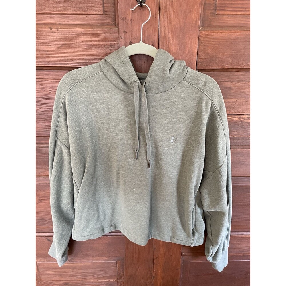 sweaty betty Hooded Cropped sweatshirt Large Green